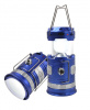 Фонарь трансформер  светодиодный аккумуляторный Blue (1 LED+6 LED, зарядка 220V + солнечная батарея). Большой выбор на сайте Трейдимпорт
