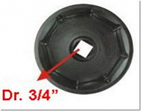 На сайте Трейдимпорт можно недорого купить Съемник ступичных колпаков для SCANIA (3/4", 8-гран., 95мм) HCB A1050-8. 