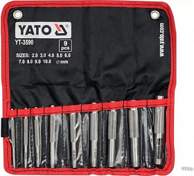 На сайте Трейдимпорт можно недорого купить Набор пробойников для кожи 2,5-10мм (9шт) "Yato" Yato YT-3590. 
