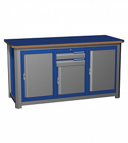 На сайте Трейдимпорт можно недорого купить Верстак трёхтумбовый MECHANIC-М15.020 Верстакофф. 