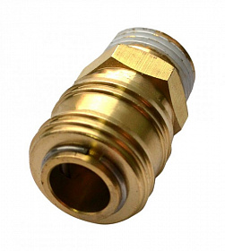 На сайте Трейдимпорт можно недорого купить Быстроразъем "мама" внешняя резьба 1/2 (латунь) Huberth RP208323. 